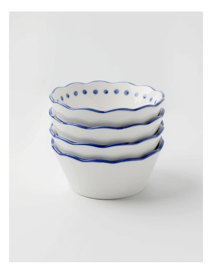 No.22 Home Capri Blue Mini Bowls Set of 4 image 1