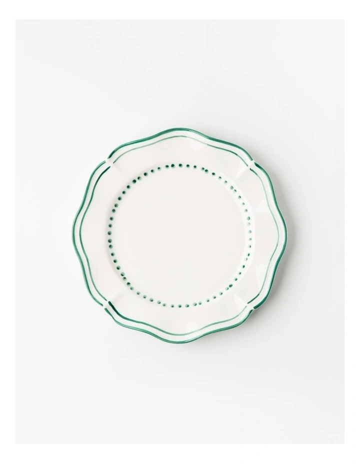 Capri Green Porcelain Dinner Plates Set of 4 image 1