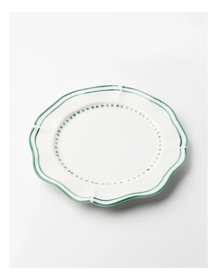 Capri Green Porcelain Dinner Plates Set of 4 image 3