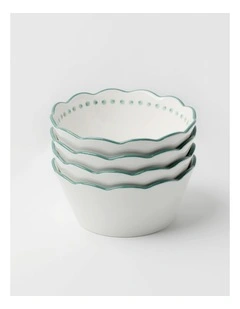 No.22 Home Capri Green Maxi Bowls Set of 4