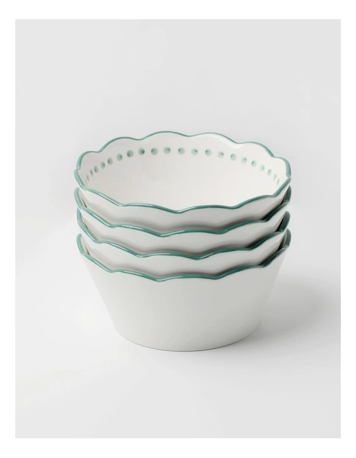No.22 Home Capri Green Maxi Bowls Set of 4 image 1