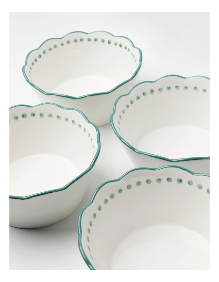 No.22 Home Capri Green Maxi Bowls Set of 4 image 2