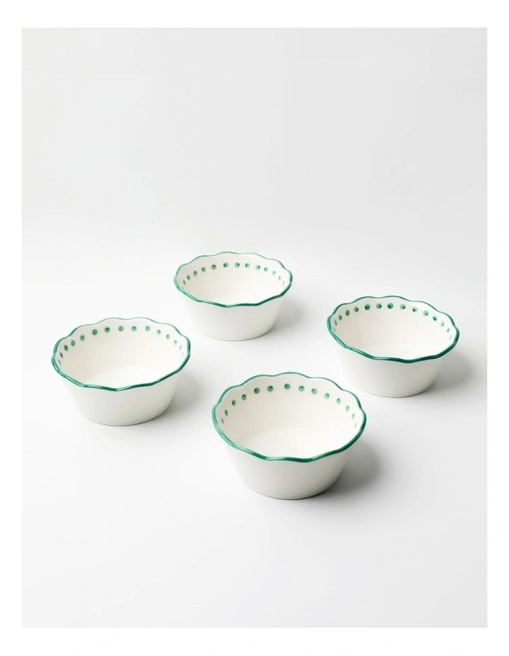 No.22 Home Capri Green Mini Bowls Set of 4 image 1