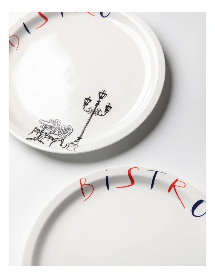 Paris Bistro Plates Set of 4 image 3