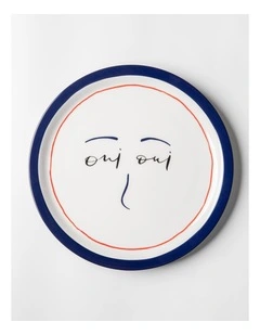 Paris Oui Oui Porcelain Plates Set of 4