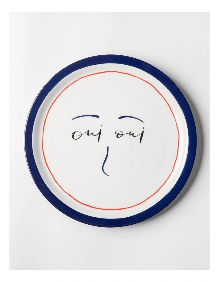 Paris Oui Oui Porcelain Plates Set of 4 image 1