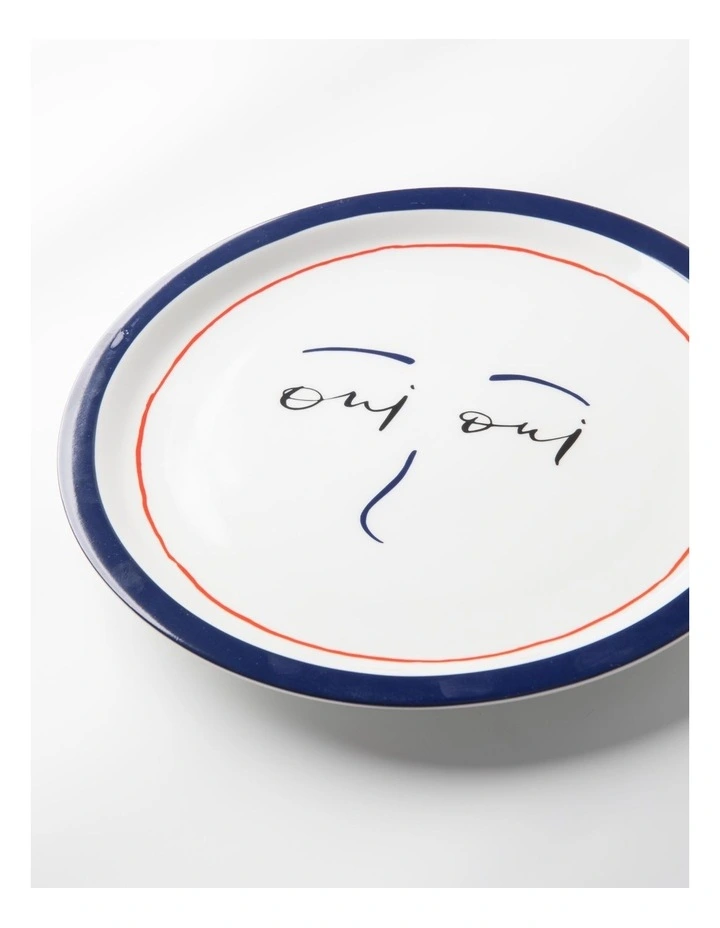 Paris Oui Oui Porcelain Plates Set of 4 image 2