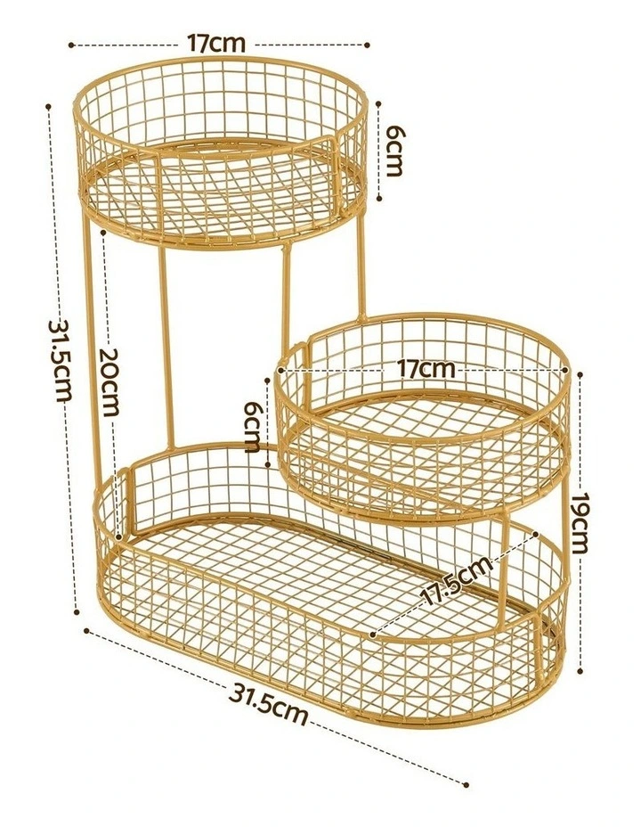 5-Star Chef Fruit Basket Bowl Space Saving Kitchen Food Storage Organiser image 2