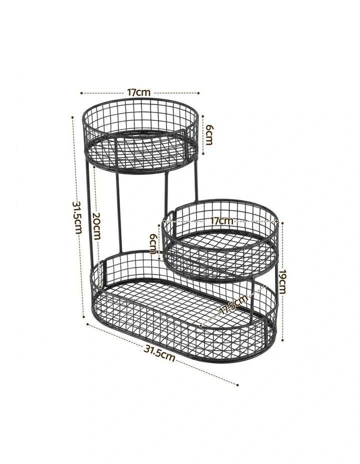 5-Star Chef Fruit Basket Bowl Space Saving Kitchen Food Storage Organiser image 2
