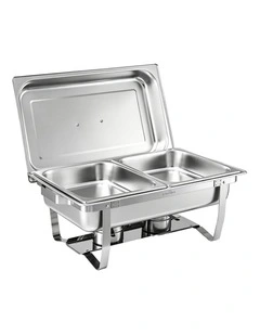 5-Star Chef Chafing Dish 8L 2-Pan Buffet Warmer Food Warmer Catering Server