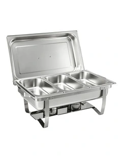 5-Star Chef Chafing Dish 7.5L 3-Pan Buffet Warmer Food Warmer Catering Server