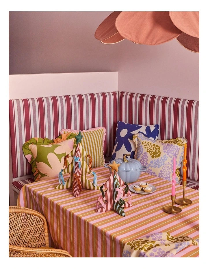 Sunrise Stripe Square Tablecloth image 4