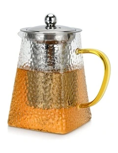 Fissman Teapot Borosilicate Glass with Stainless Steel Filter 700ml