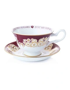 Charlie Bear - Cup & Saucer Set Just My Cup Of Tea