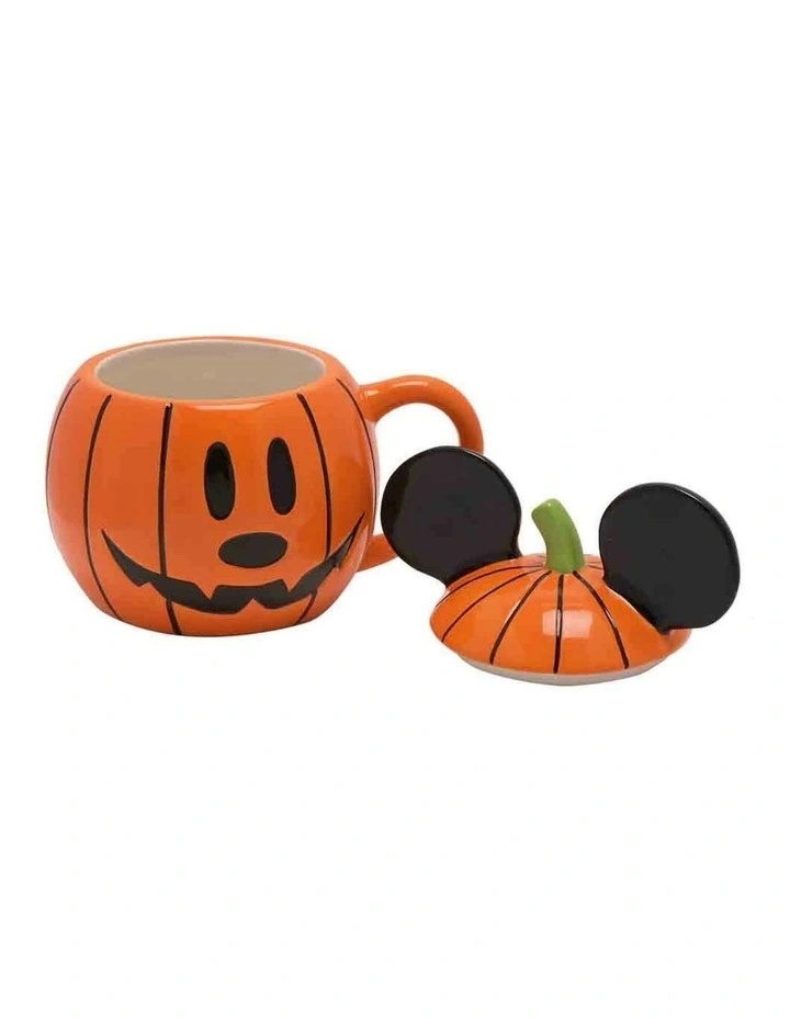 Disney Gifts - Halloween Themed Mickey Head Pumpkin Design, Ceramic Mug, 15cm (Length) image 2