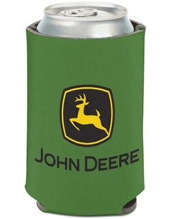 John Deere Can Cooler/Stubbie Holder w/Two Sided Logo 12oz/375ml Green/Yellow