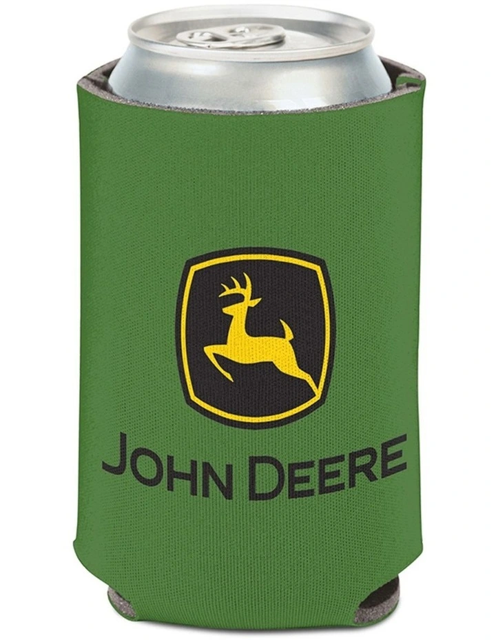 John Deere Can Cooler/Stubbie Holder w/Two Sided Logo 12oz/375ml Green/Yellow image 1
