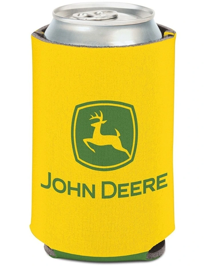 John Deere Can Cooler/Stubbie Holder w/Two Sided Logo 12oz/375ml Green/Yellow image 2