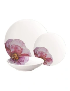 Rose Garden Dinner Set for Four, 12 pcs