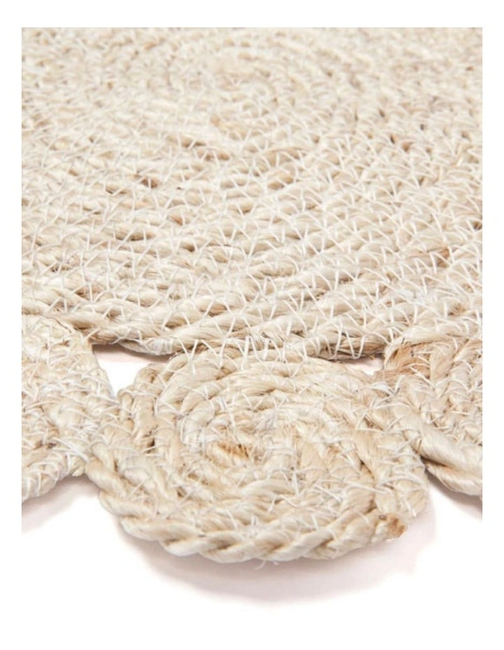 Fab Habitat Tern Set Of 4 Decorative Jute Round Placemats image 3