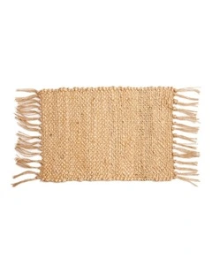 Fab Habitat Chandan Set Of 4 Modern Jute Rectangle Placemats
