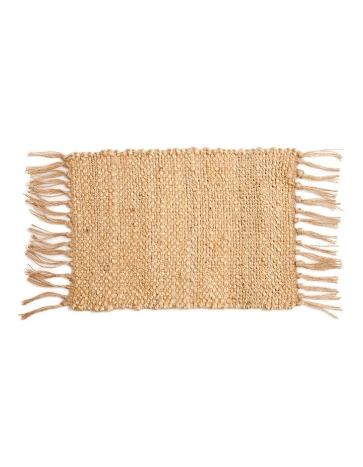 Fab Habitat Chandan Set Of 4 Modern Jute Rectangle Placemats image 1