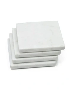 Fab Habitat Watson Set of 4 Square marble Coaster