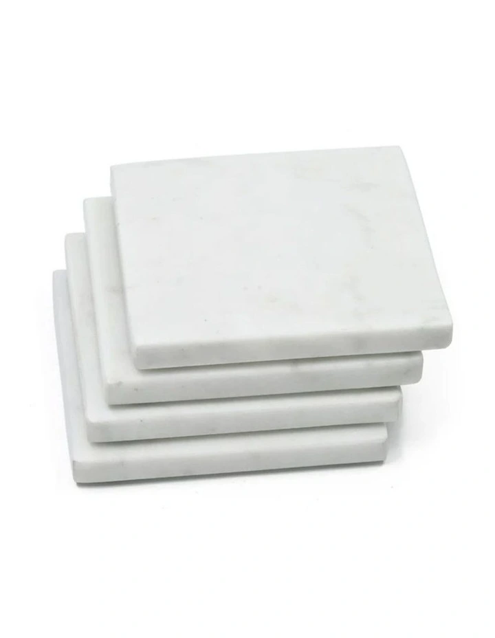 Fab Habitat Watson Set of 4 Square marble Coaster image 1