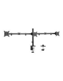 Brateck Steel-Articulating Triple-Monitor Mount 17-27 Black