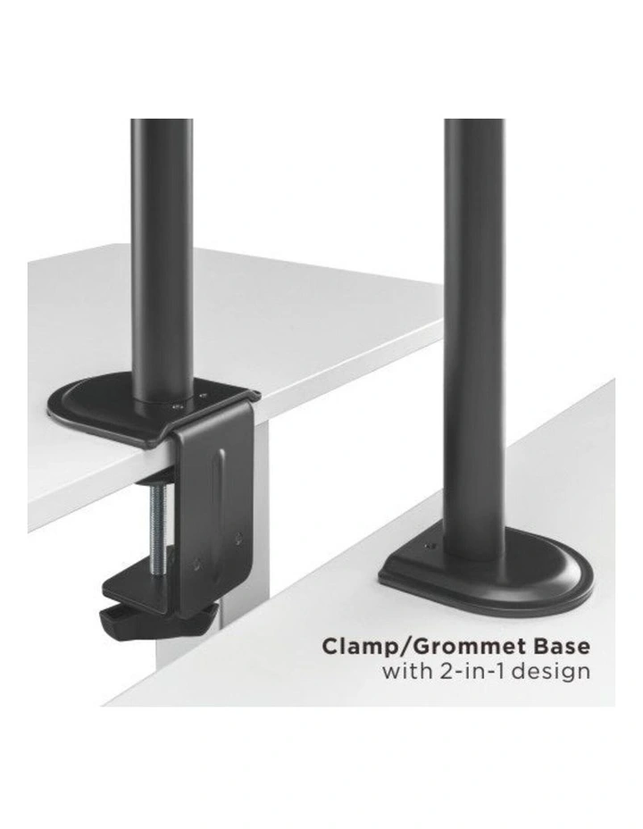 Brateck Steel-Articulating Triple-Monitor Mount 17-27 Black image 3
