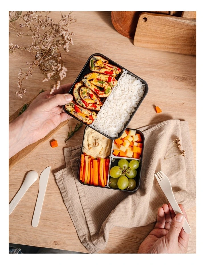 Monbento Mb Slim Box Stainless Steel Cutlery Set - Trio Knife - Black image 4