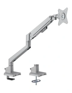 Brateck Single Gas Spring Monitor Arm 1732 9kg VESA - Silver