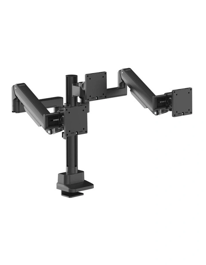 Brateck Modular Mechanical Spring Triple Monitor Arm 17-27 - Black image 4