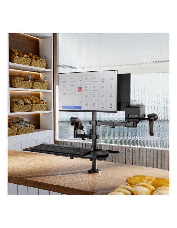 Brateck POS Mounting Solution For Dual Screens - Black image 5