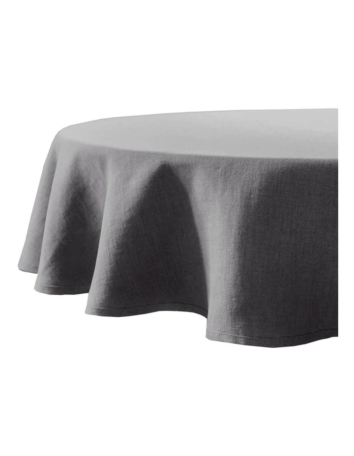 Linen Round Tablecloth 228cm image 4