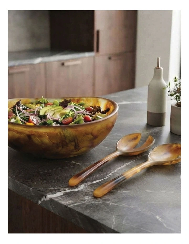 Urban Attitude RAQS Salad Bowl 11.5 x 29.5 x 31cm - Burnt Amber image 5