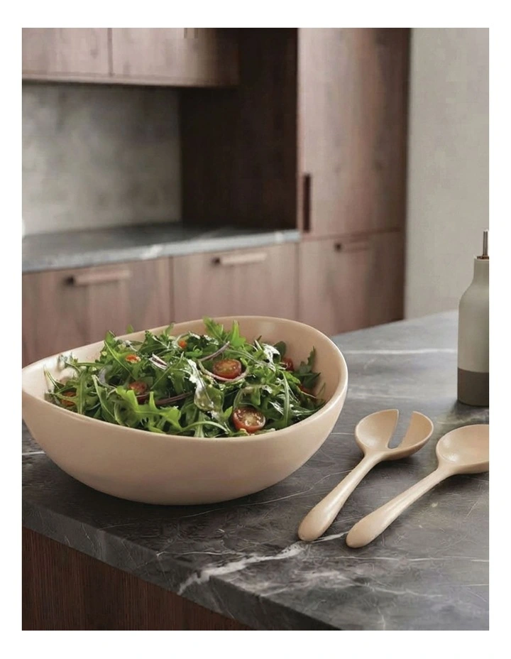 Urban Attitude RAQS Salad Bowl 11.5 x 29.5 x 31cm - Stone Ivory image 5