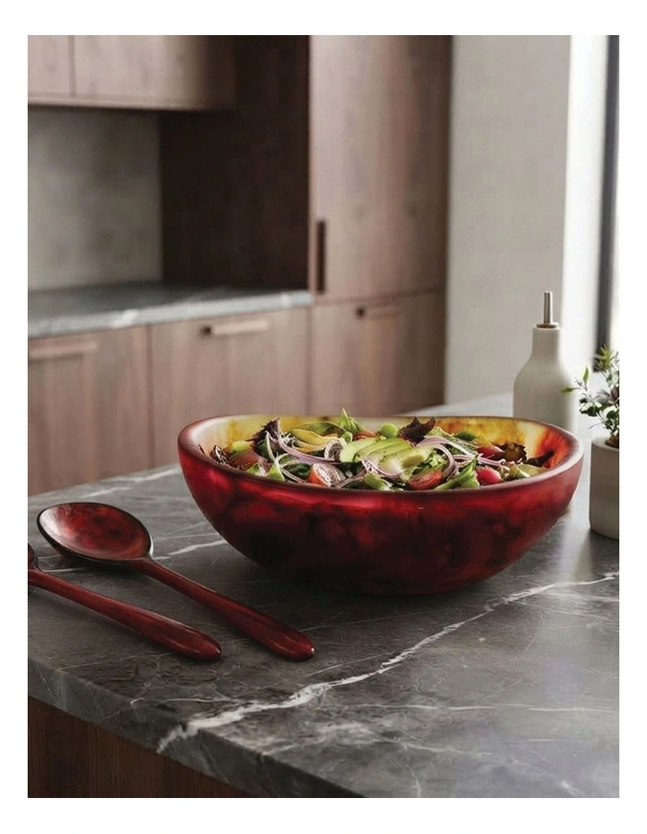 Urban Attitude RAQS Salad Bowl 11.5 x 29.5 x 31cm - Berry Red image 5