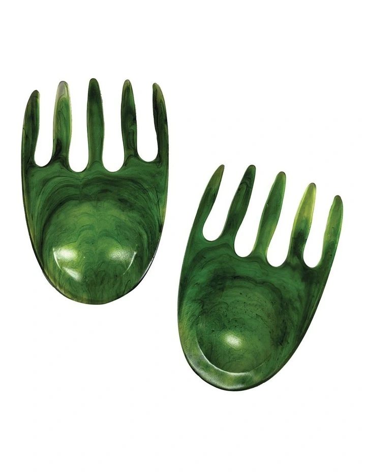Urban Attitude SHELLY Salad Hands Servers 14 x 9.3cm - Sage Mist image 1