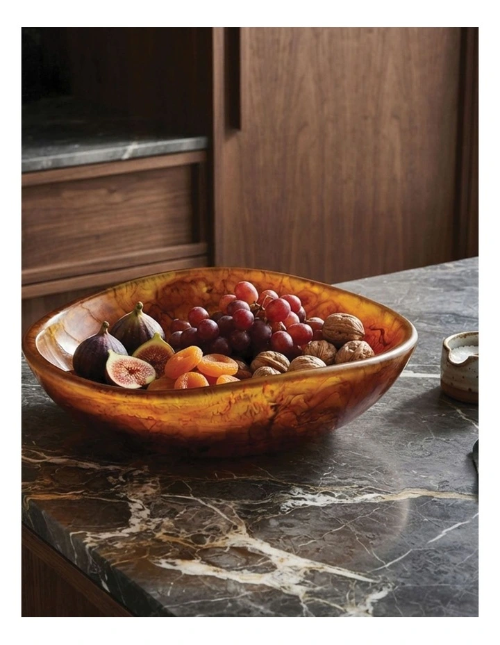 Urban Attitude JADE Medium Bowl 5-8 x 27 x 28cm - Burnt Amber image 5