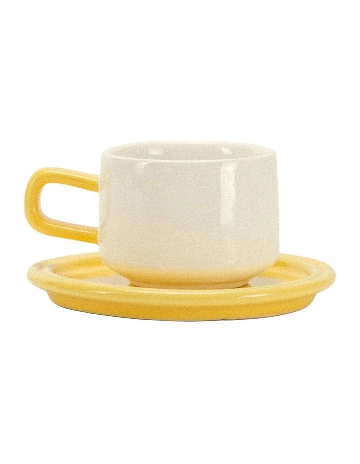 Spill the Tea Cup and Saucer in Egg Yolk image 1