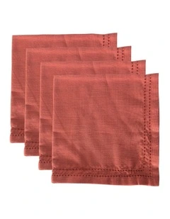 Ralph Napkin set of 4 45x45cm Terracotta