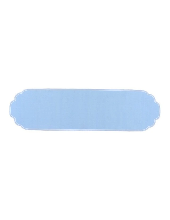 Gelato Scalloped Runner 40x145cm Baby Blue image 1