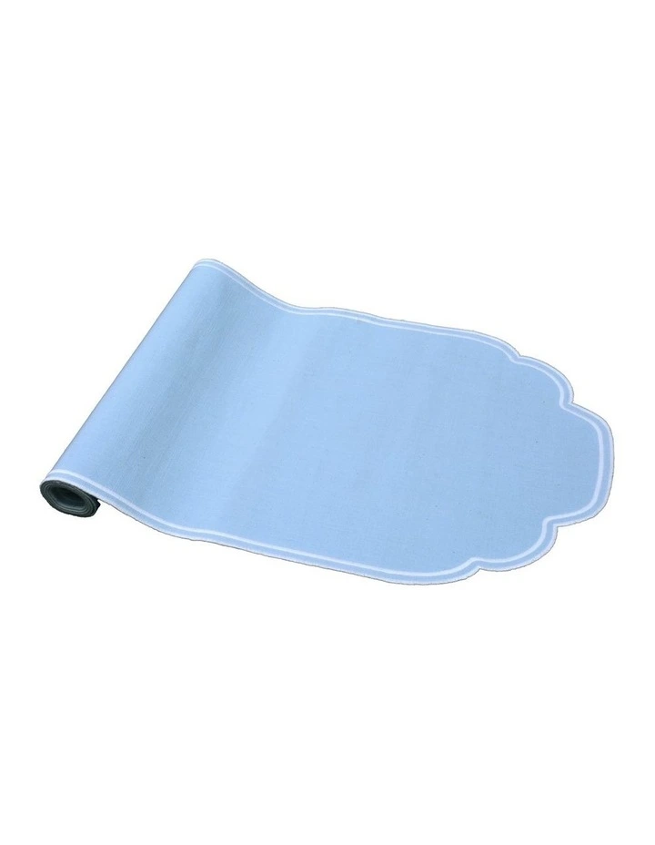 Gelato Scalloped Runner 40x145cm Baby Blue image 2