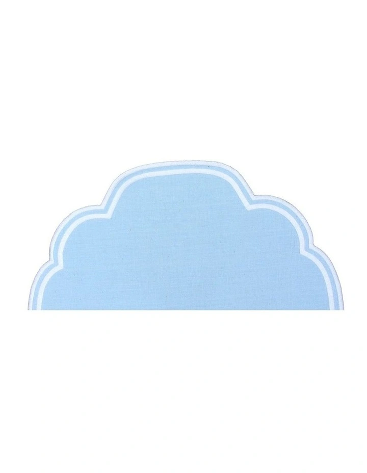 Gelato Scalloped Placemat Set of 4 33x48cm Baby Blue image 3