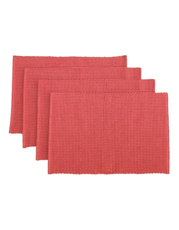 Ralph Placemat Set of 4 33x48cm Red image 1