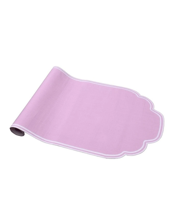 Gelato Scalloped Runner 40x145cm Pastel Lilac image 2