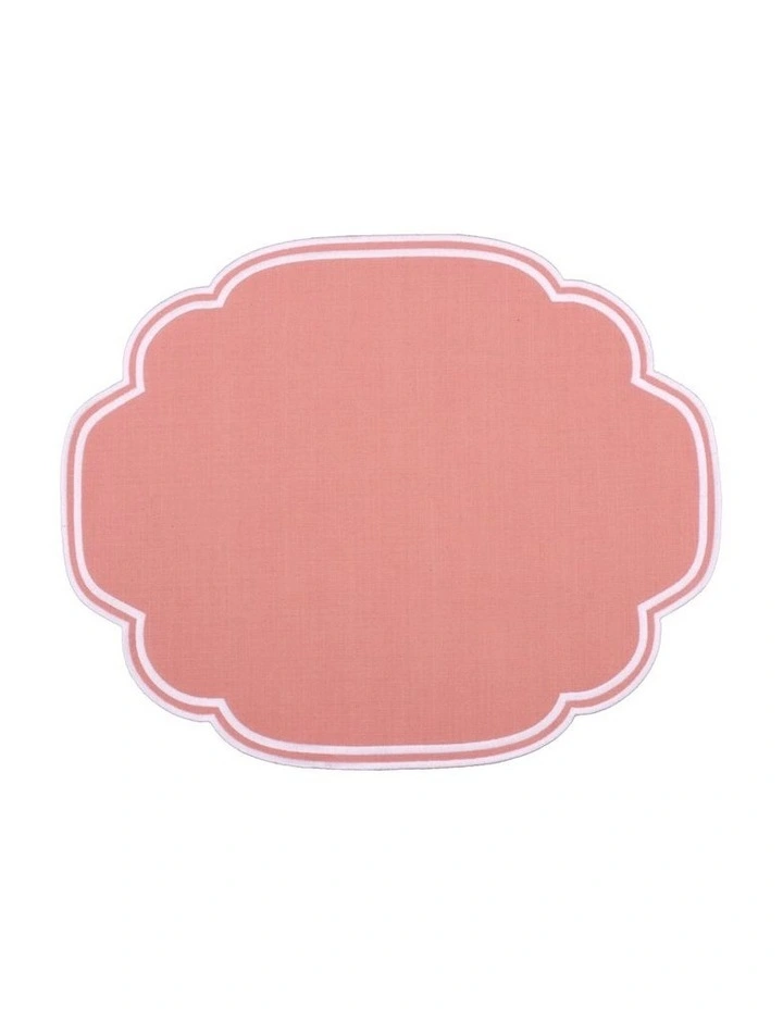 Gelato Scalloped Placemat Set of 4 33x48cm Mellow Rose image 2