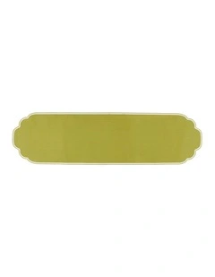 Gelato Scalloped Runner 40x145cm Pistachio Green