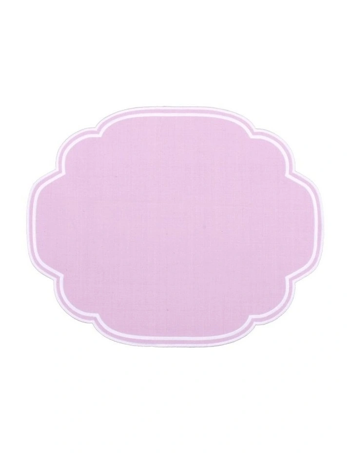 Gelato Scalloped Placemat Set of 4 33x48cm Pastel Lilac image 2